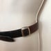 Vintage Brighton Two Tone Black Brown Leather Croc Embossed Belt Women Small