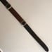 Vintage Brighton Two Tone Black Brown Leather Croc Embossed Belt Women Small