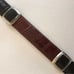 Vintage Brighton Two Tone Black Brown Leather Croc Embossed Belt Women Small