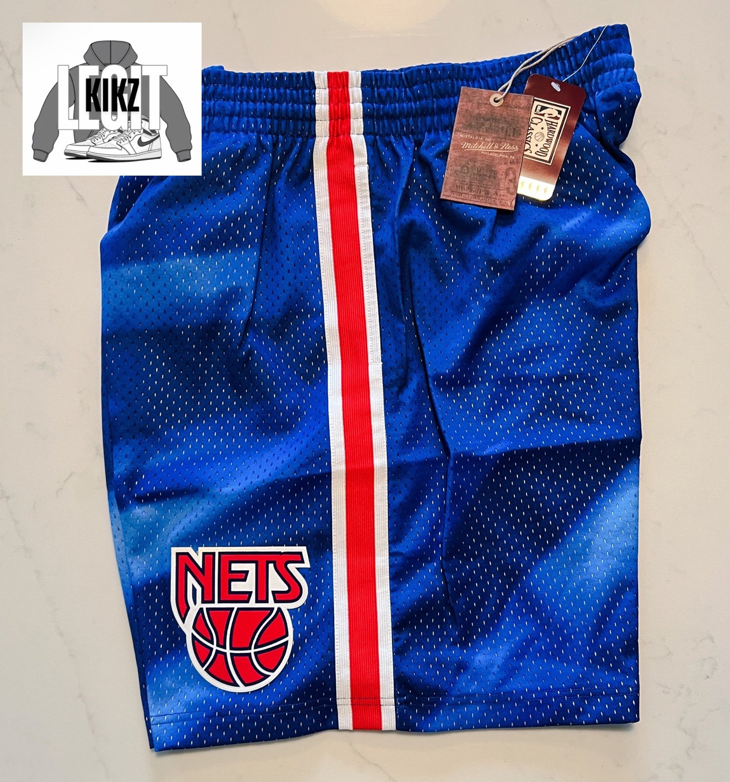 XXL - Men’s Mitchell and Ness New Jersey Nets Shorts - Brand New w Tags