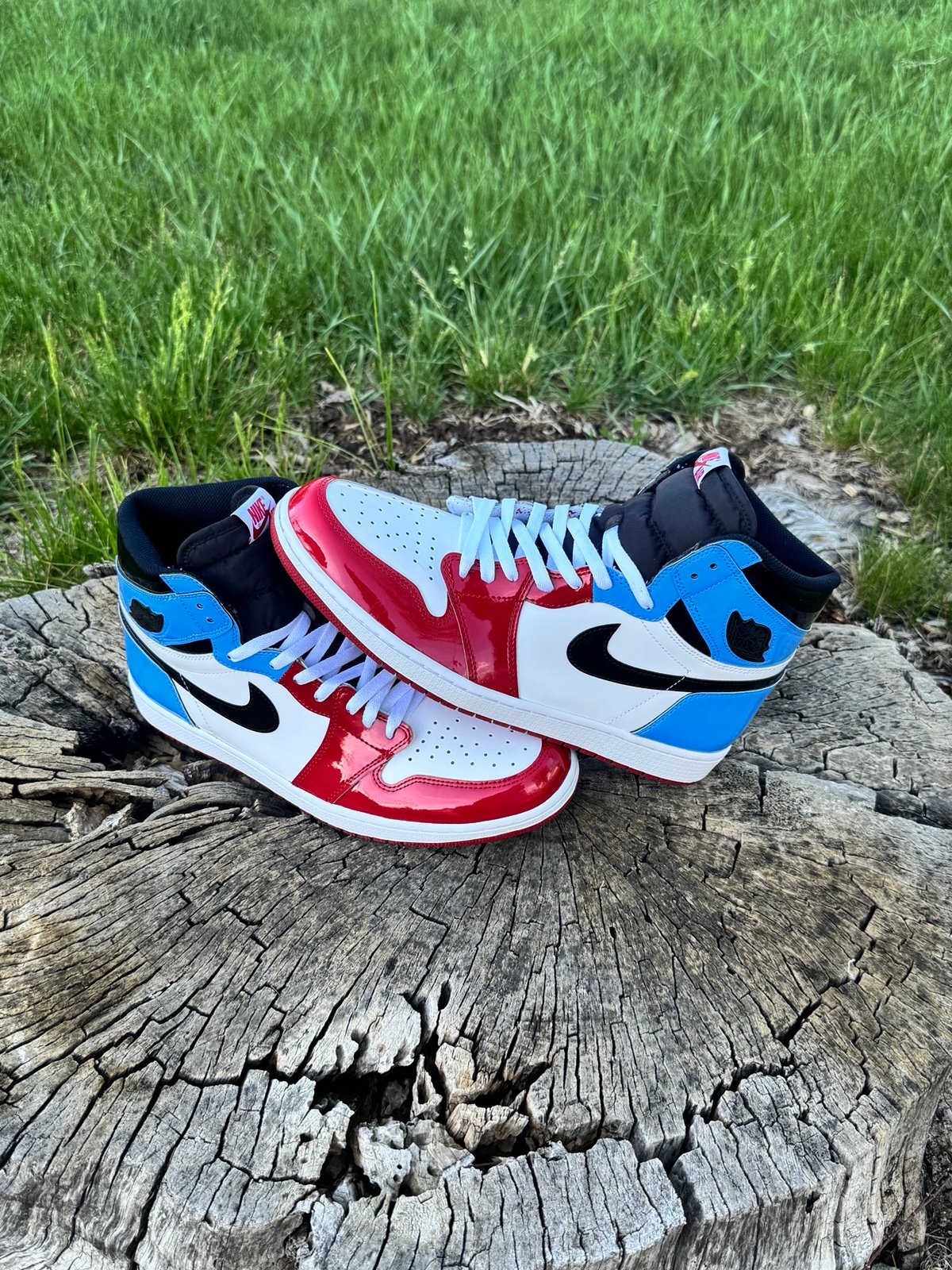 Nike Air Jordan Retro 1 High OG Fearless UNC Chicago Patent Men’s Size 14