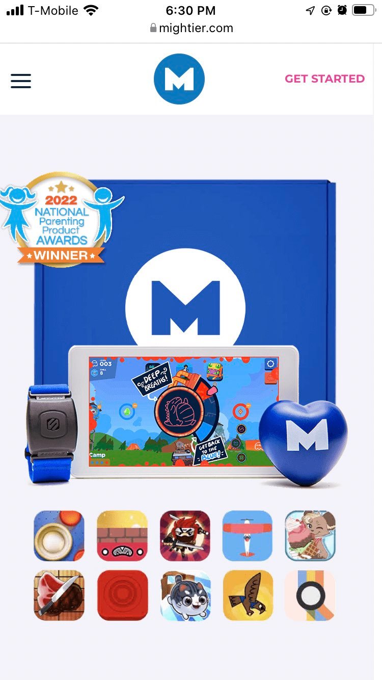 Mightier Kids Gaming Device - developed at Harvard