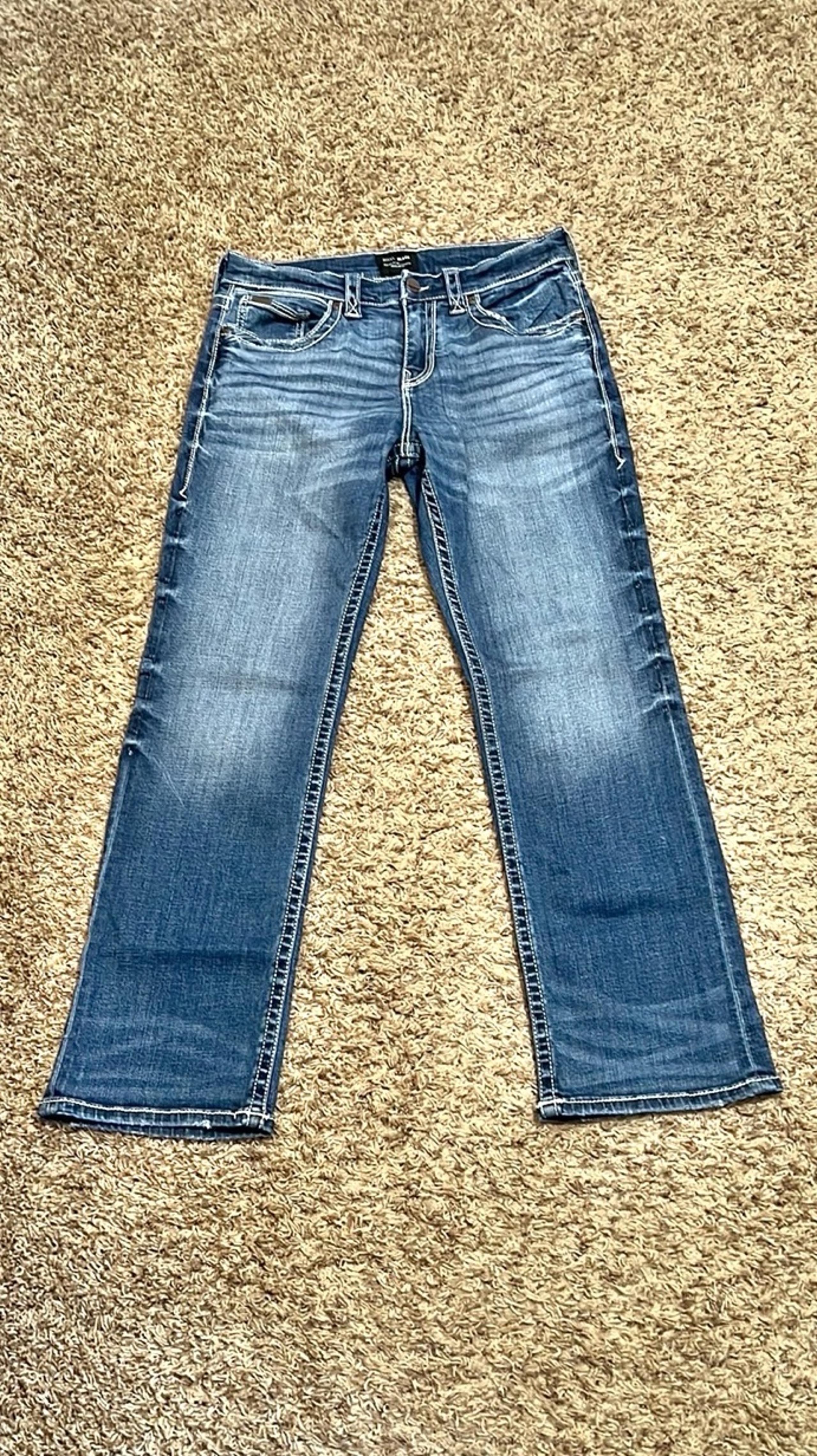 [ Black] Relaxed Bootcut Men’s Jeans Medium Wash Cowboy Western 33x32 - Buckle