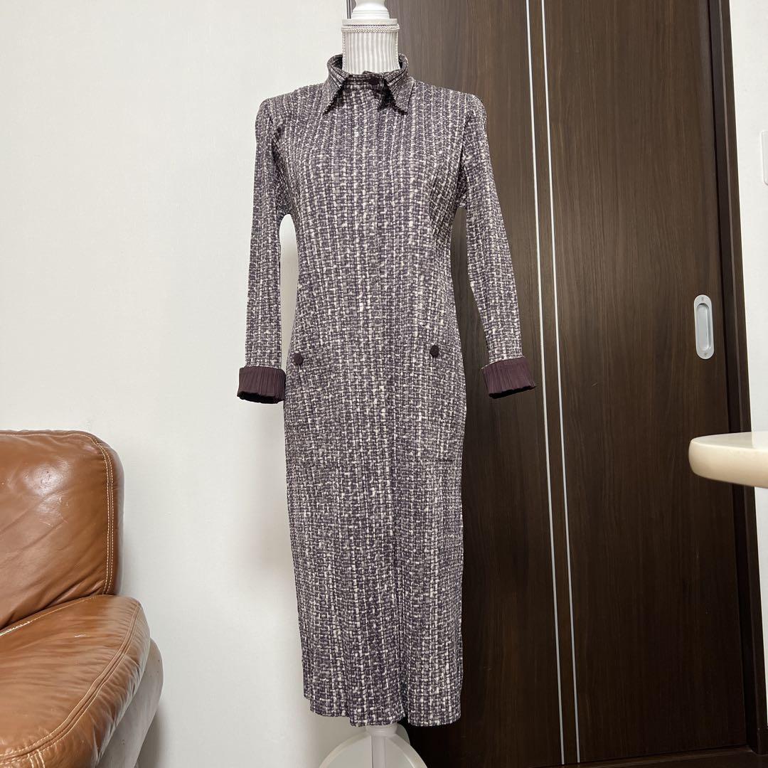 Pleats Please Issey Miyake Long Coat
