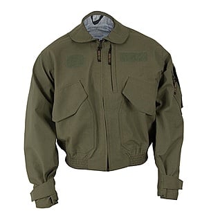 Military Nomex Gore-Tex Green Outer Shell Waterproof Flight Jacket X-LARGE LONG