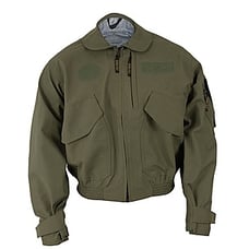 Military Nomex Gore-Tex Green Outer Shell Waterproof Flight Jacket X-LARGE LONG