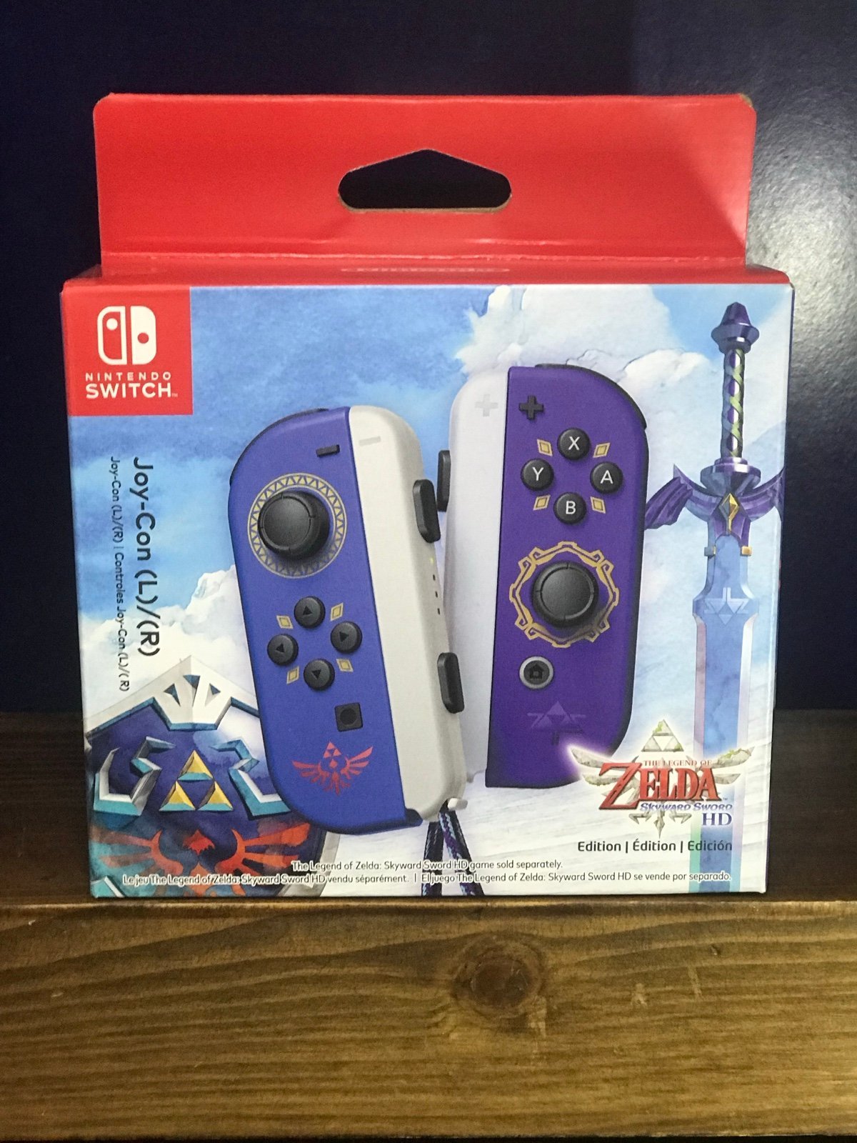 SHIPS TODAY Nintendo Switch Joy-Con L/R The Legend of Zelda Skyward Sword SEALED