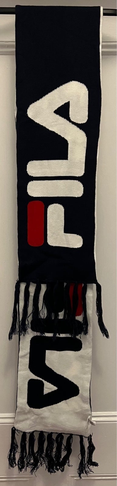 Authentic Fila scarf one size navy white red unisex