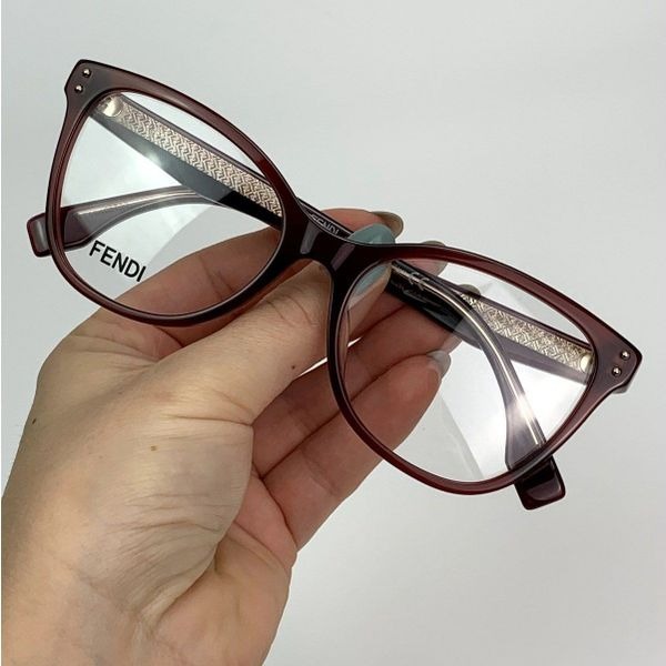 NEW Fendi Eyeglasses FE50006I 53069 Burgundy Women Authentic