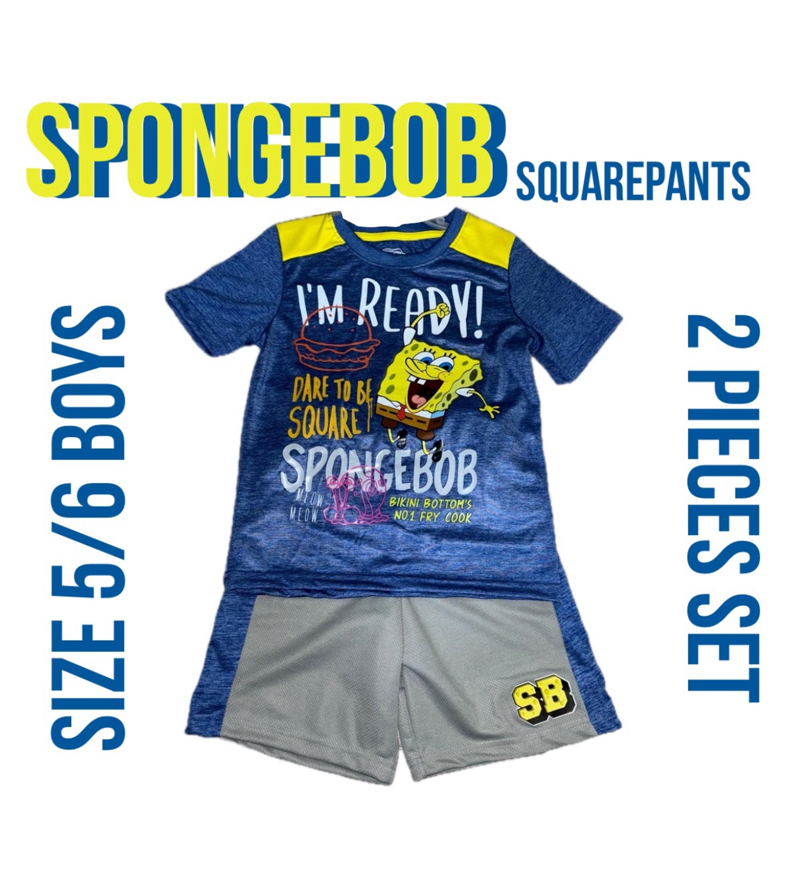 SpongeBob SquarePants Boys Outfit two pieces set size 5/6 Boys