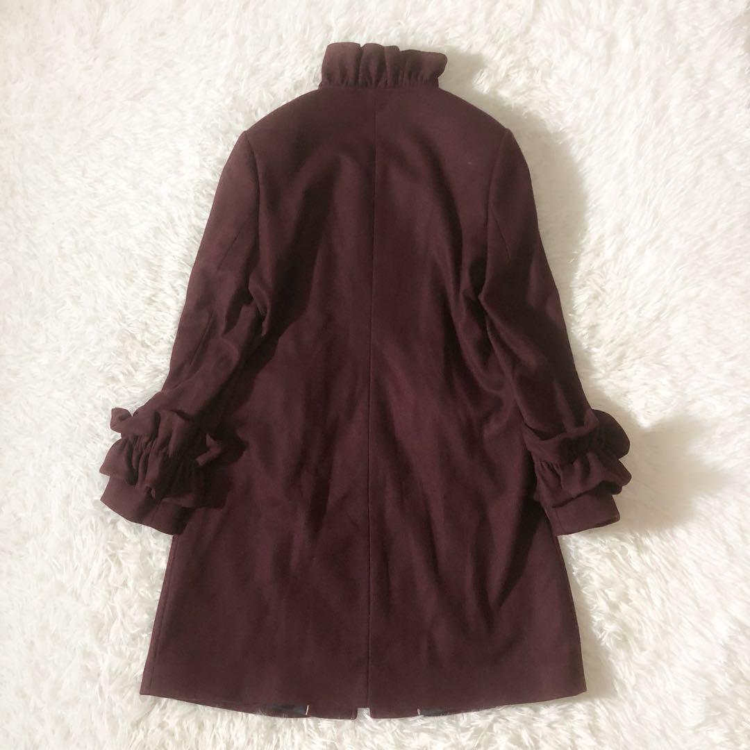Ted Baker Rose Deep Pink Fuchsia Belted Wool Cashmere Mix