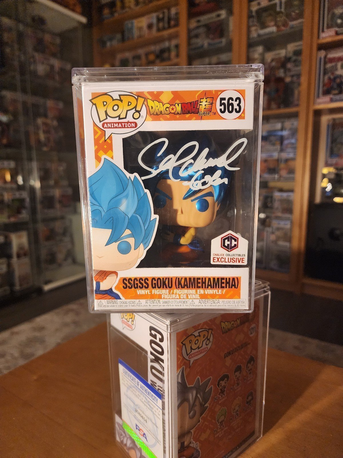 Funko Pop! Vinyl: Dragon Ball Z - SSGSS Goku (Kamehameha) (Metallic)
