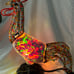 Stained Glass Rooster Lamp 14”x10”x5” Farmhouse Vintage Country NEW (TL4359)