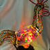 Stained Glass Rooster Lamp 14”x10”x5” Farmhouse Vintage Country NEW (TL4359)