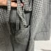 P- Blue-Gray Gingham Plaid Maxi Robe