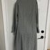 P- Blue-Gray Gingham Plaid Maxi Robe