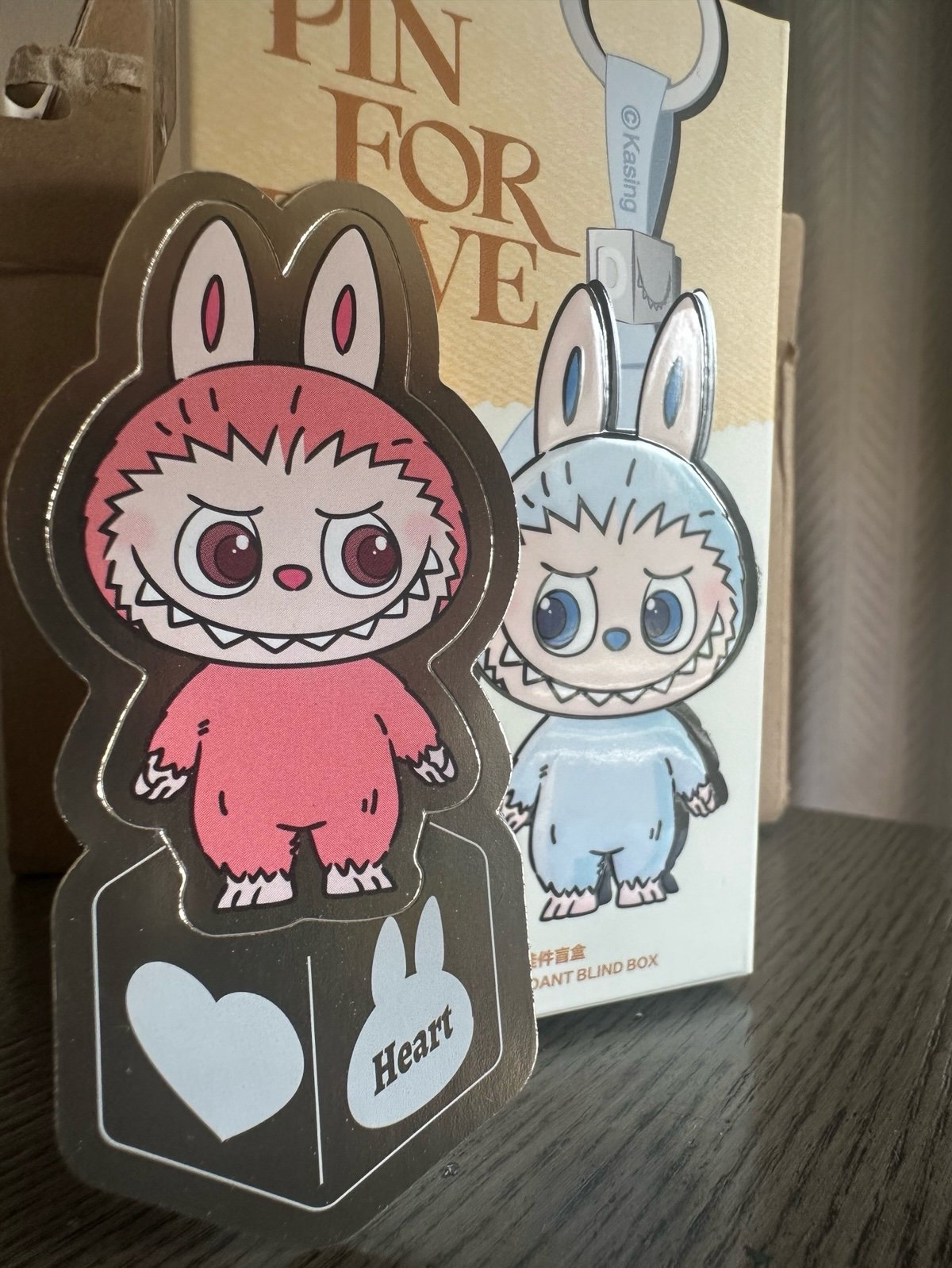 Labubu pin for love RARE HEART