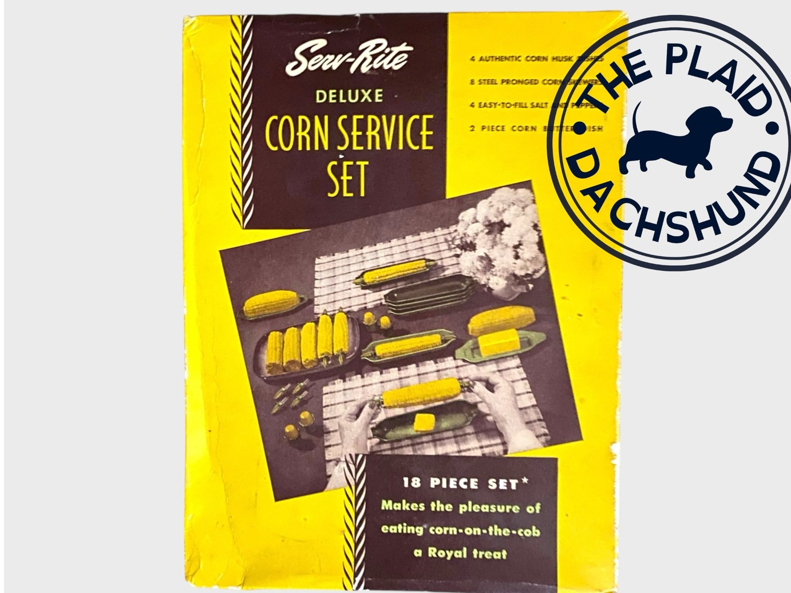 Vintage 18 piece Serv Rite Corn Set