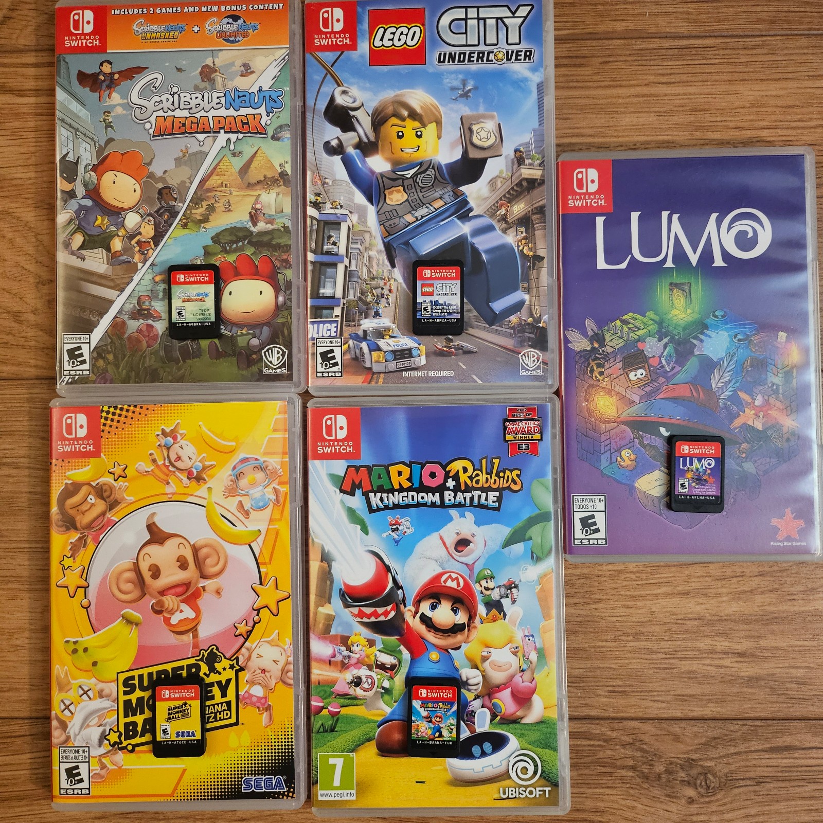 LOT OF 5 CIB NINTENDO SWITCH GAMES! - In box Complete