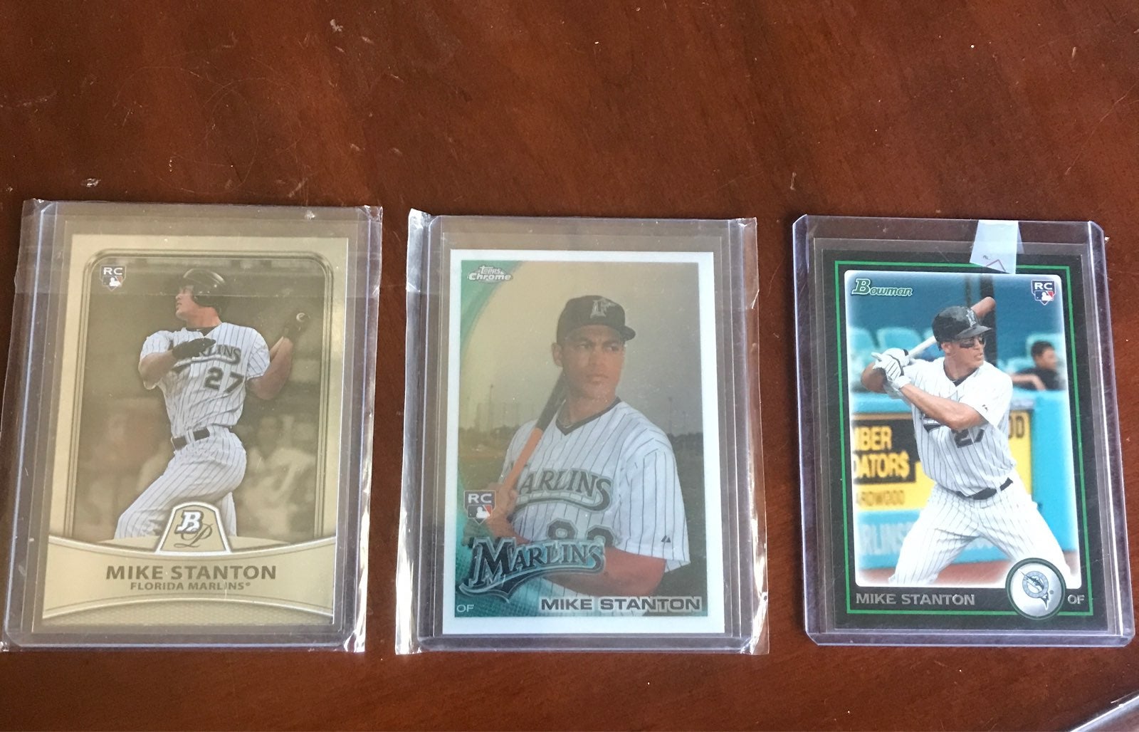 (3) Giancarlo Mike Stanton Rookie Card Lot