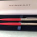 Burberry Ballpoint Pen and Mechanical Pencil Set - Unused Item