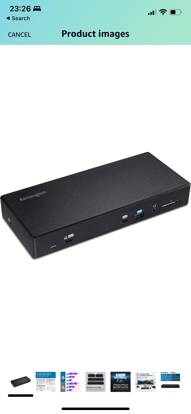 (New) Kensington SD4850P USB-C Docking Station - PC - Dual 4K Video, 100W PD (K3