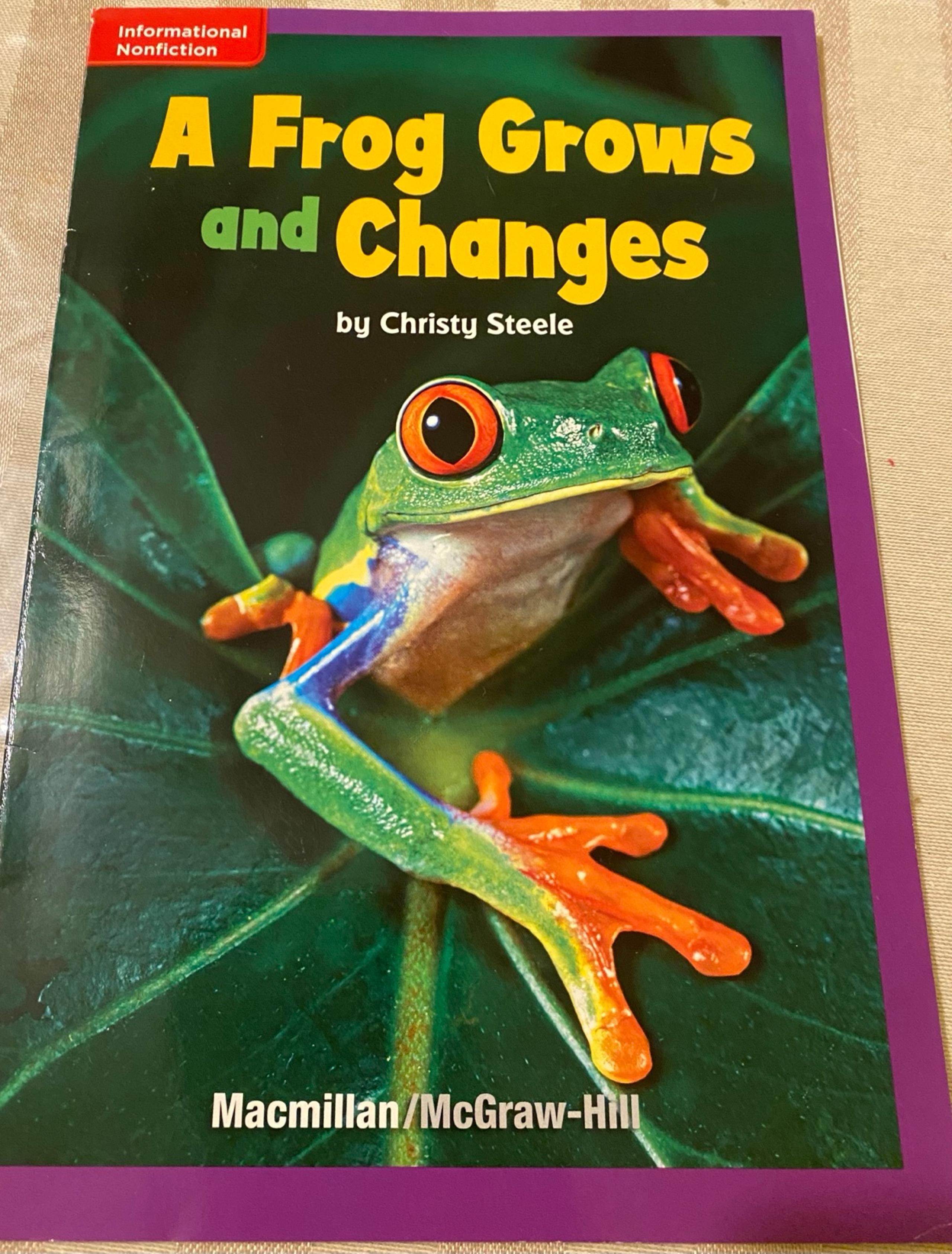 “A Frog Grows and Changes” Booklet