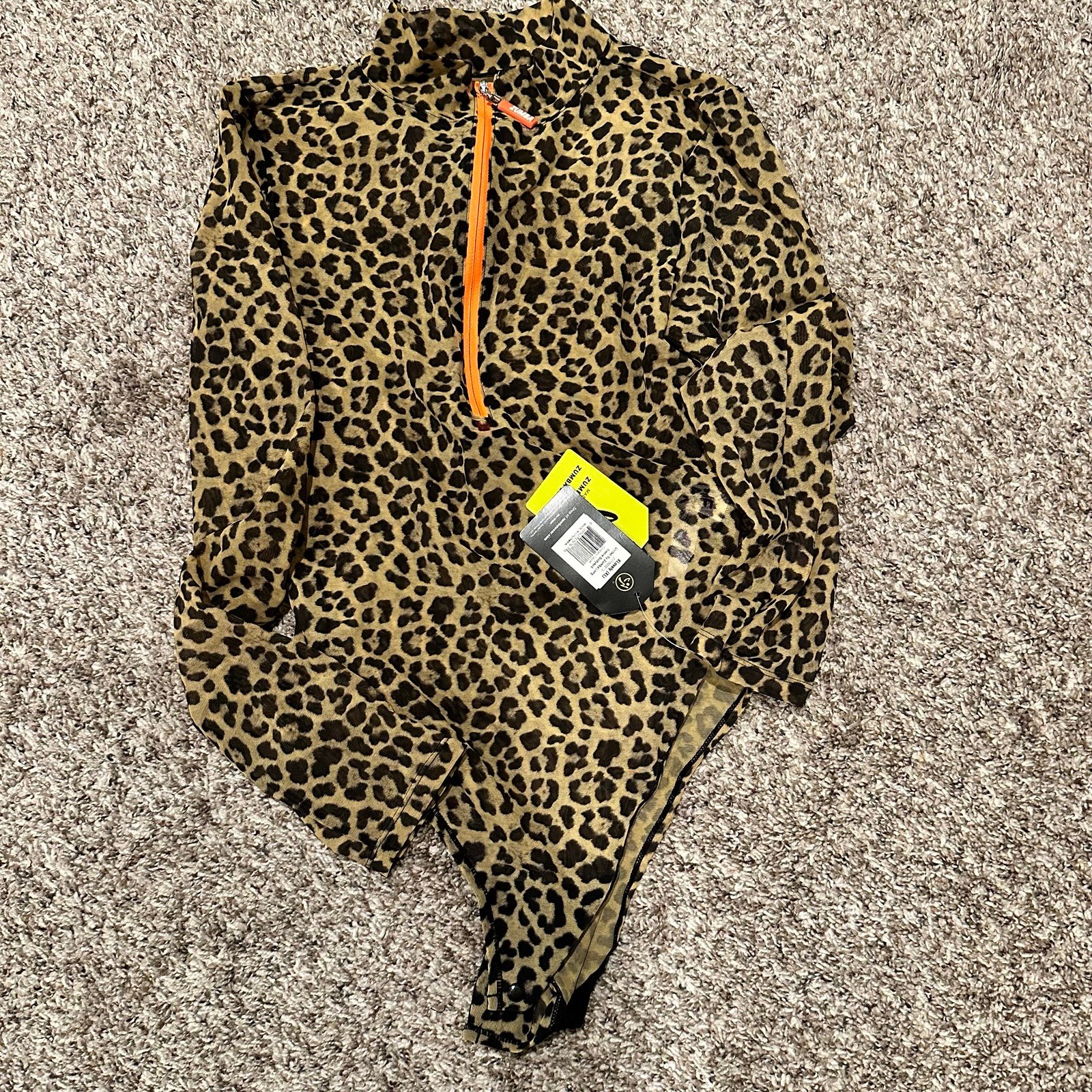 Zumba cheetah bodysuit