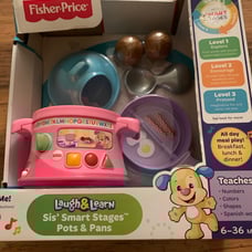 Fisher-Price LAUGH & LEARN SPAGHETTI MEATBALLS CROCK POT Smart Stages Pretend