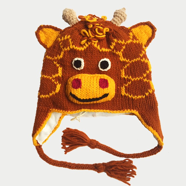 Giraffe Knit Hat