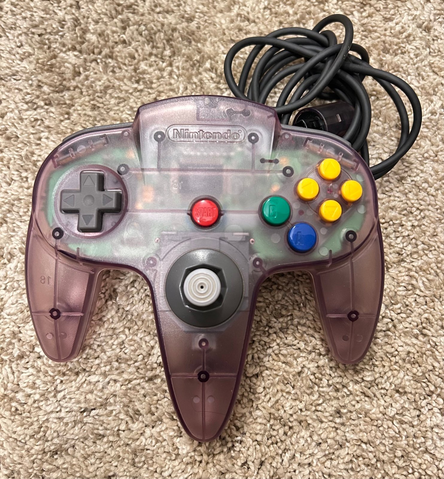 Nintendo 64 N64 Atomic Purple Controller OEM Tested