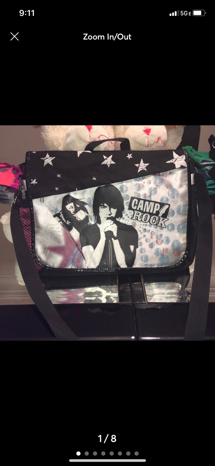 Disney camp rock / jonas brothers and Demi lovato messanger backpack
