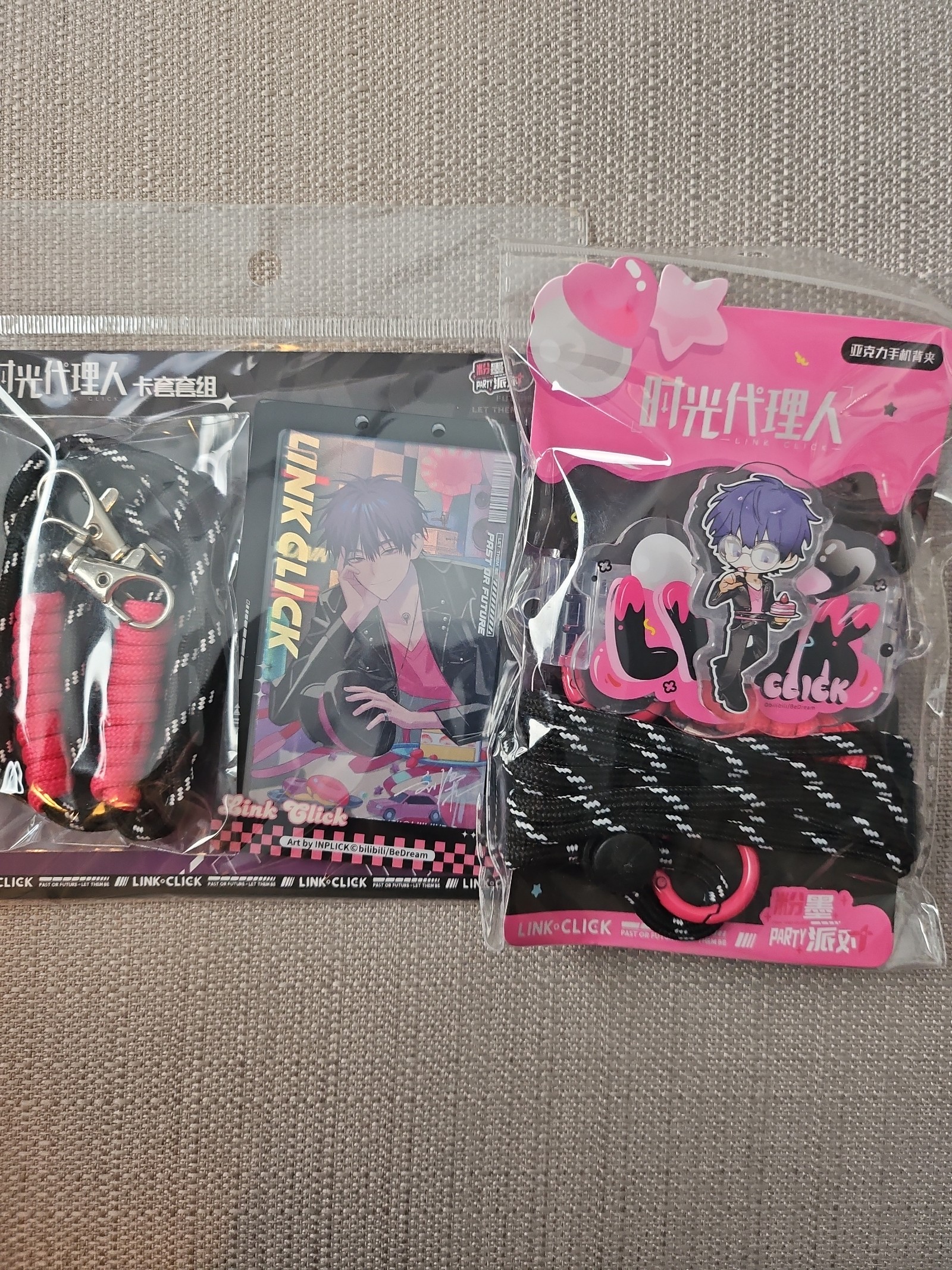 Link Click Special Collab Popup Event BlackPink Liu Xiao Phone holder, Card Set