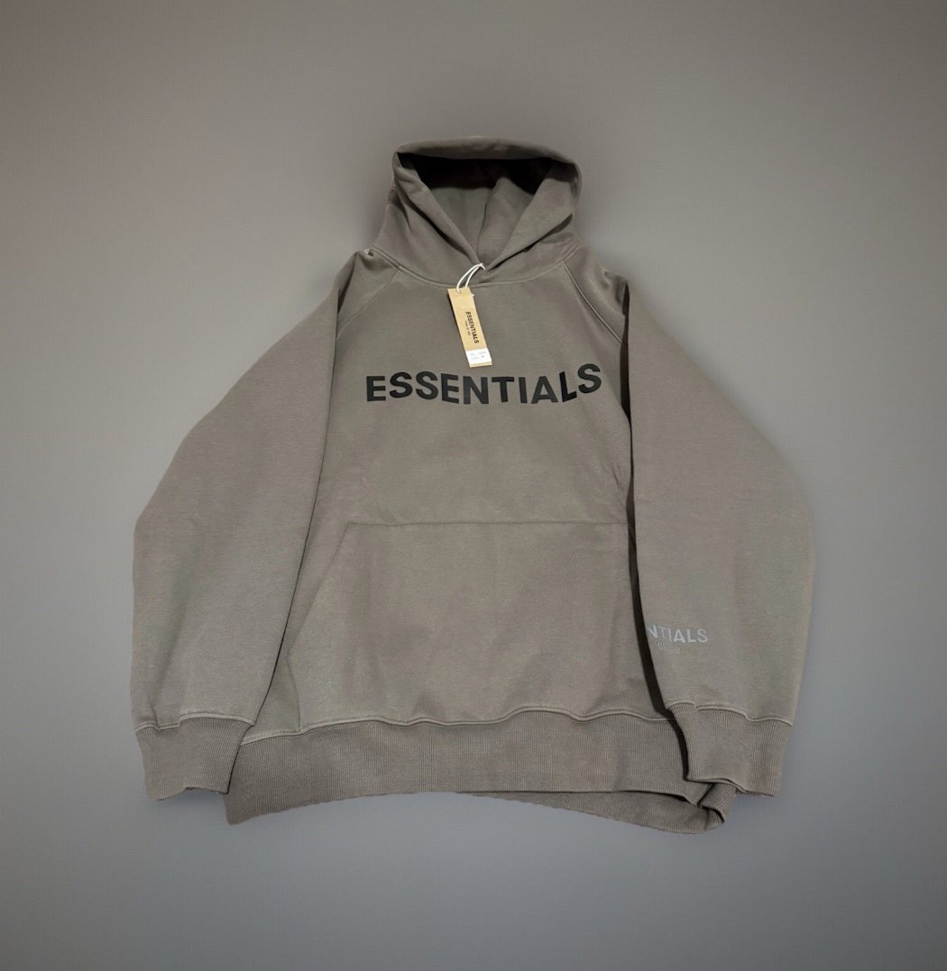 Green Grey Medium Essentials hoodie NWT