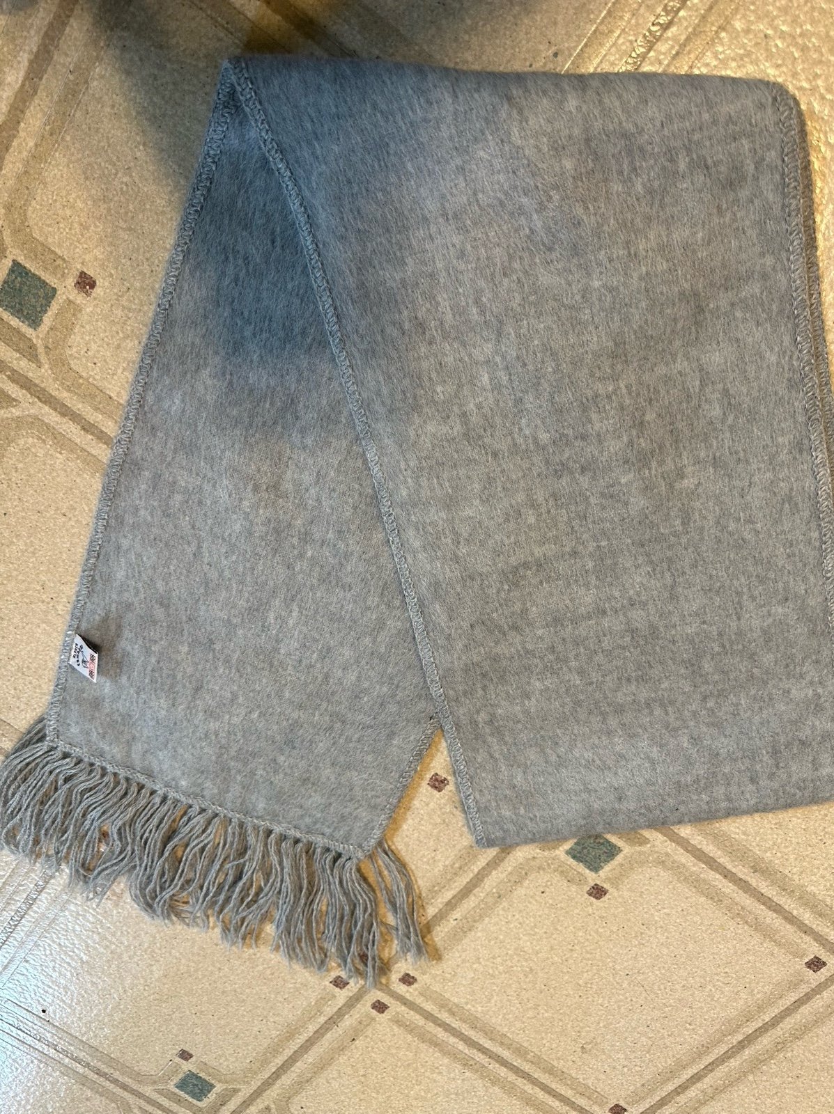Gray Alpaca Camargo Scarf