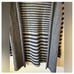 Cocogio Made In Italy Wool Alpaca Blend Navy Gray Striped Cardigan - Medium