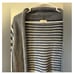 Cocogio Made In Italy Wool Alpaca Blend Navy Gray Striped Cardigan - Medium