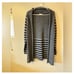 Cocogio Made In Italy Wool Alpaca Blend Navy Gray Striped Cardigan - Medium
