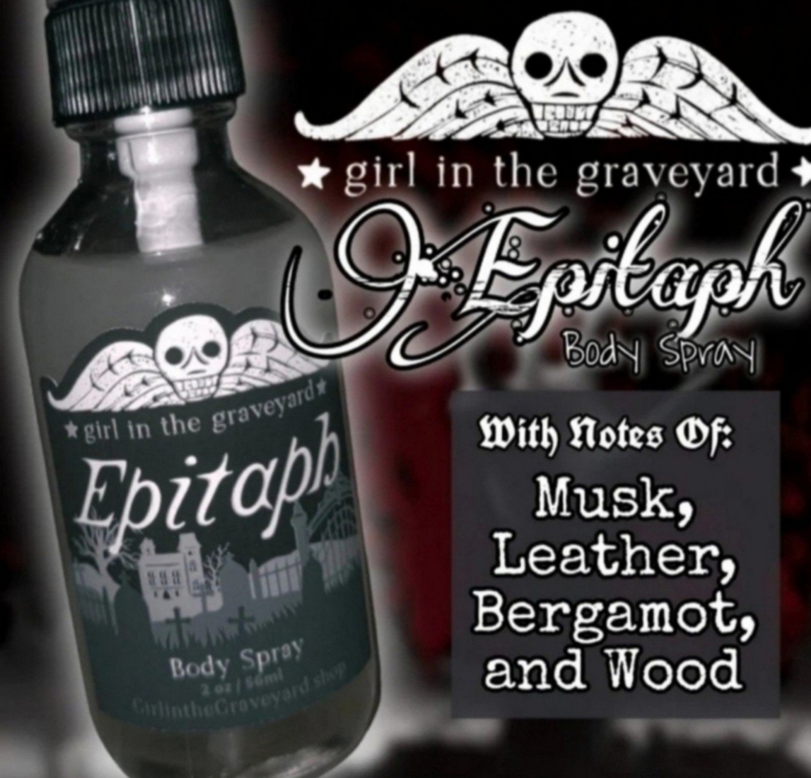 Girl In The Graveyard: Epitaph body spray - NEVER BEFORE USED 2 oz