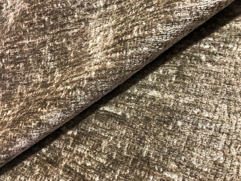 Finnegan color Taupe soft chenille on a heavy upholstery fabric in color Taupe