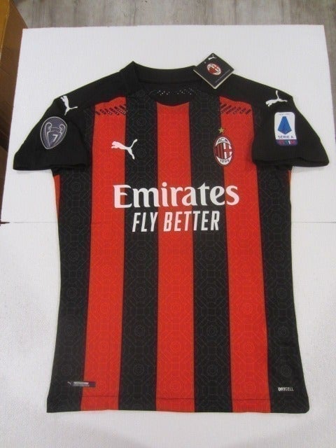 Zlatan Ibrahimovic AC Milan Serie A Match Slim Home Soccer Jersey 2020-2021