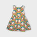 Mini Boden Colorful Floral Rainbow Applique Cross Back Dress