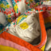 Mini Boden Colorful Floral Rainbow Applique Cross Back Dress