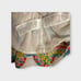 Mini Boden Colorful Floral Rainbow Applique Cross Back Dress