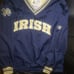 Vintage Champion Notre Dame Fighting Irish V-Neck Pullover Jacket Men's Large