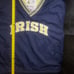 Vintage Champion Notre Dame Fighting Irish V-Neck Pullover Jacket Men's Large