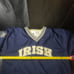 Vintage Champion Notre Dame Fighting Irish V-Neck Pullover Jacket Men's Large