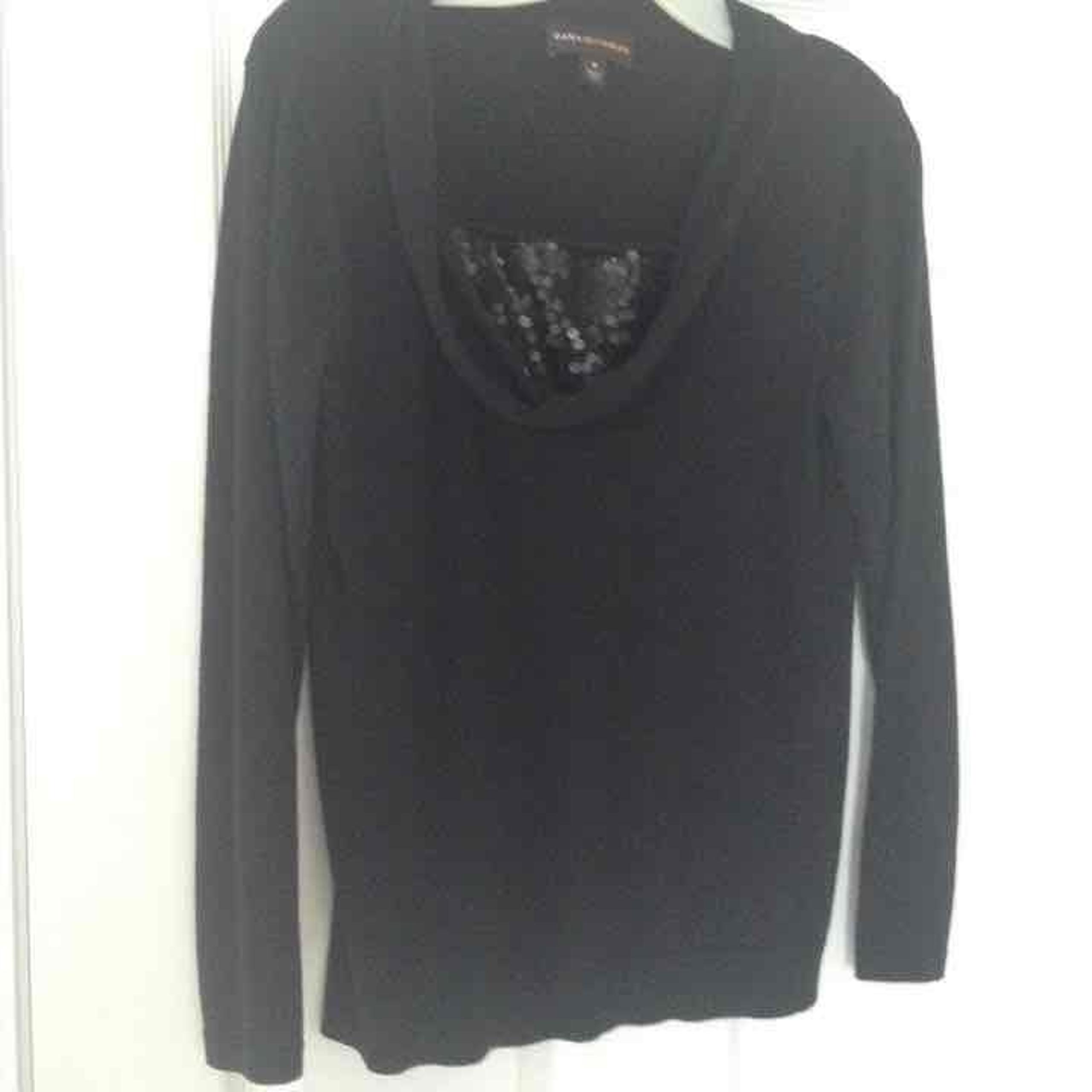 Dana Buchman black sweater/sequins