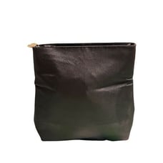 Giorgio Armani Black Satin Parfume Zip Up Make Up Bag Clutch Women’s Go To