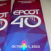 (2) DISNEY EPCOT 40 Commemorative Guide Map